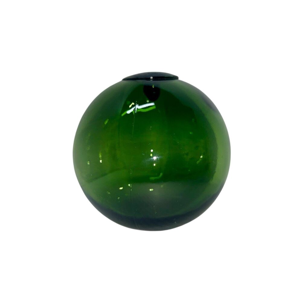 ANTIQUE WELL MADE GLASS SPHERE BALL ORB MAYBNE FISHING WEIGHT GLASS FLOAT